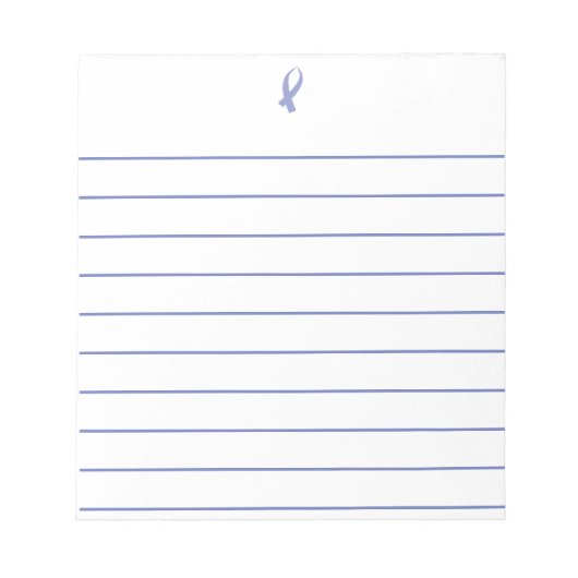 認識度リボン（ペリウィンクル） ノートパッド (正面)