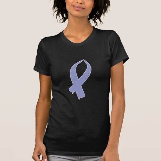 認識度リボン（ペリウィンクル） Tシャツ (正面)