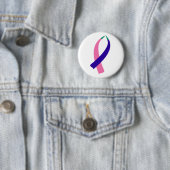 認識度リボン（甲状腺がん） 缶バッジ (インサイチュ)