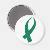 認識度リボン（緑） マグネット (正面/裏面)