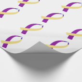 認識度リボン（膀胱がん） ラッピングペーパー (角)