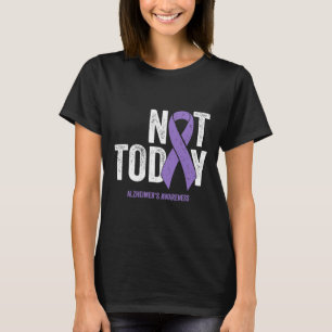認識度リボンNot todayハイマー認知症 Tシャツ