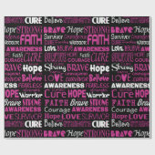 認識度ワード…乳がん ラッピングペーパー (フラット)