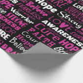 認識度ワード…乳がん ラッピングペーパー (角)