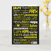 認識度ワード…子宮内膜症 カード (黄色い花)