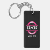 認識度乳がんを克服した2018年以来 キーホルダー (正面左)