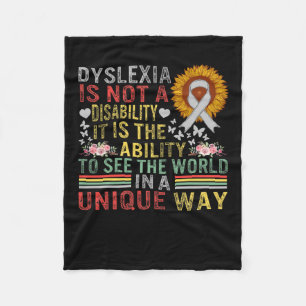 認識度参照ユニークWorld Not Disability Sunflowe フリースブランケット
