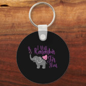 認識度可愛い象を思い出す キーホルダー (正面)