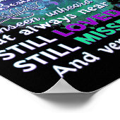 認識度女性私たちが愛する人々は行かない遠くに ポスター (角)