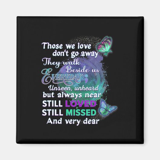 認識度女性私たちが愛する人々は行かない遠くに マグネット (正面)