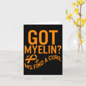 認識度得ミエリン多発性硬化症を発見 カード (黄色い花)