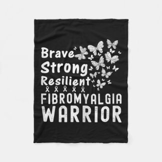 認識度慢性疾患戦士の女性の女の子 フリースブランケット