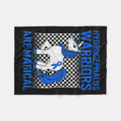 認識度戦士は魔法のユニコーン水源 フリースブランケット (正面(横))