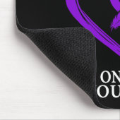 認識度戦士サポートパープルリボン3 マウスパッド (コーナー)