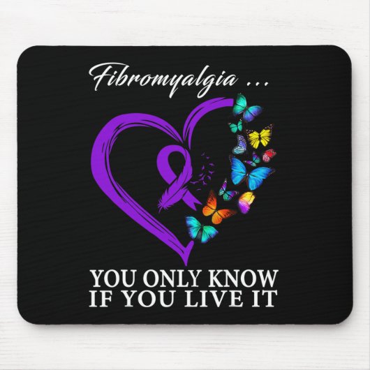 認識度戦士サポートパープルリボン3 マウスパッド (正面)