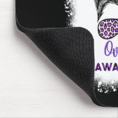 認識度戦士メッシーヘアバンパープルリボン1 マウスパッド (コーナー)