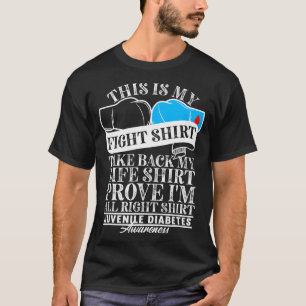 認識度戦I幼若T1D型糖尿病 Tシャツ