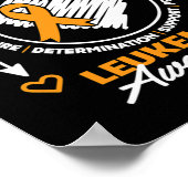 認識度月のサポート私の叔母のための衣服オレンジ ポスター (角)