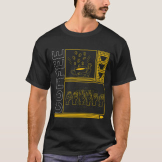 認識度月コーヒーアスルラバートレンディーラブ聾唖者 Tシャツ