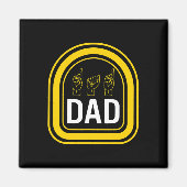 認識度月パパAsl父の日ギフトトレンディーD マグネット (正面)