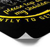 認識度月私ろうタップ私の肩Asl Languu ポスター (角)