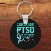 認識度月解放サポート退役軍人メンタルヘア キーホルダー (正面)