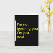 認識度月Asl言語サポートを無視しない カード (黄色い花)