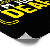 認識度月Asl言語サポートを無視しない ポスター (角)