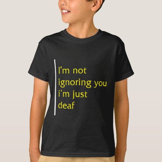 認識度月Asl言語サポートを無視しない Tシャツ (正面)