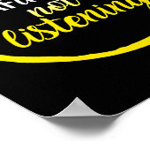 認識度月Deafinienty Not 聞's Asl Lang ポスター (角)