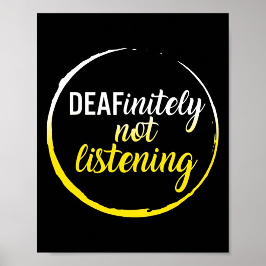 認識度月Deafinienty Not 聞's Asl Lang ポスター (正面)