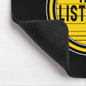 認識度月Deafinienty Not 聞's Asl Lang マウスパッド (コーナー)