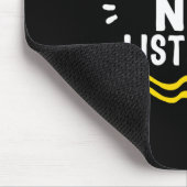 認識度月Deafinienty Not 聞's Asl Lang マウスパッド (コーナー)