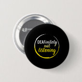 認識度月Deafinienty Not 聞's Asl Lang 缶バッジ (正面&裏面)