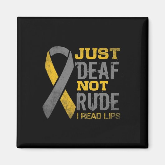 認識度月Just Looper Not Unrounal Asl Sign Langua マグネット (正面)