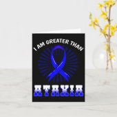 認識度神経学的徴候ヘミアタキシアブルーリボン カード (黄色い花)