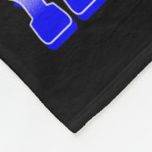 認識度神経学的徴候ヘミアタキシアブルーリボン フリースブランケット (角)