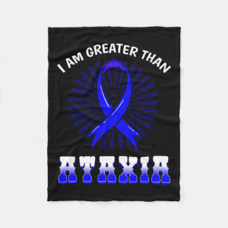 認識度神経学的徴候ヘミアタキシアブルーリボン フリースブランケット