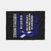 認識度私は嵐の悪魔 フリースブランケット (正面(横))