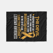 認識度私は嵐の悪魔 フリースブランケット (正面(横))