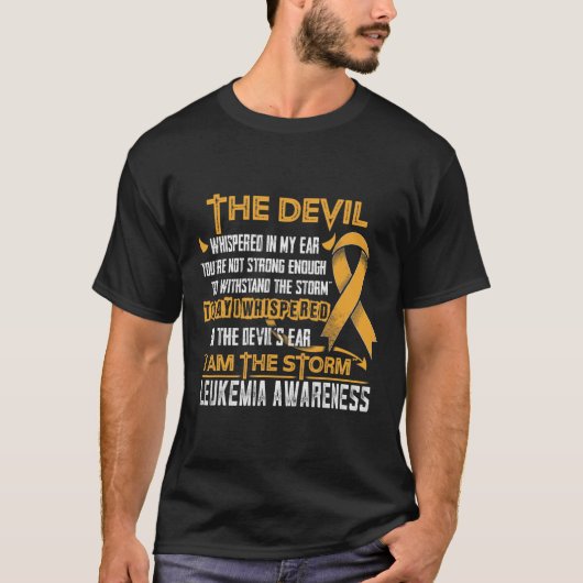 認識度私は嵐の悪魔 Tシャツ (正面)