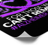 認識度紫リボン2 ポスター (角)