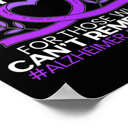 認識度紫リボン2 ポスター (角)