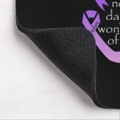 認識度紫リボン マウスパッド (コーナー)