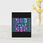 認識度自殺防止988明日ニーズよ カード (黄色い花)