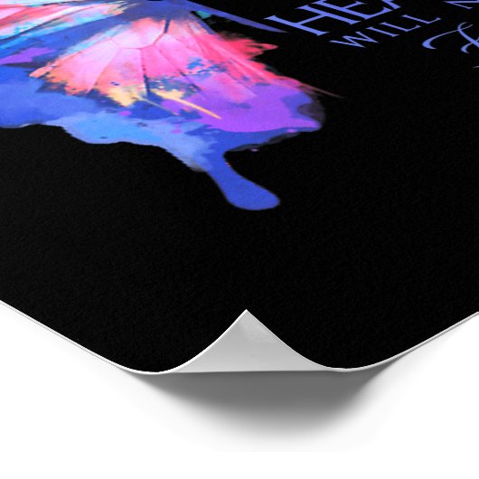 認識度蝶 ポスター (角)