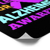 認識度衣服パープルフォーハイマー ポスター (角)