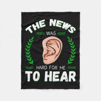 認識度補聴器インプラントAsl懸命をHに フリースブランケット