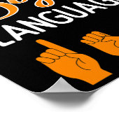 認識度補聴器インプラントSign Languuに堪能 ポスター (角)
