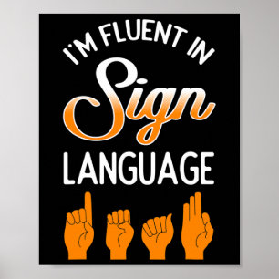 認識度補聴器インプラントSign Languuに堪能 ポスター